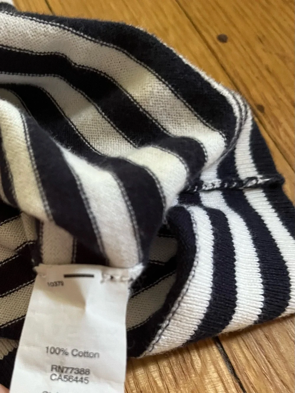 J. Crew Navy and White Striped Sleeveless Knit Tank
